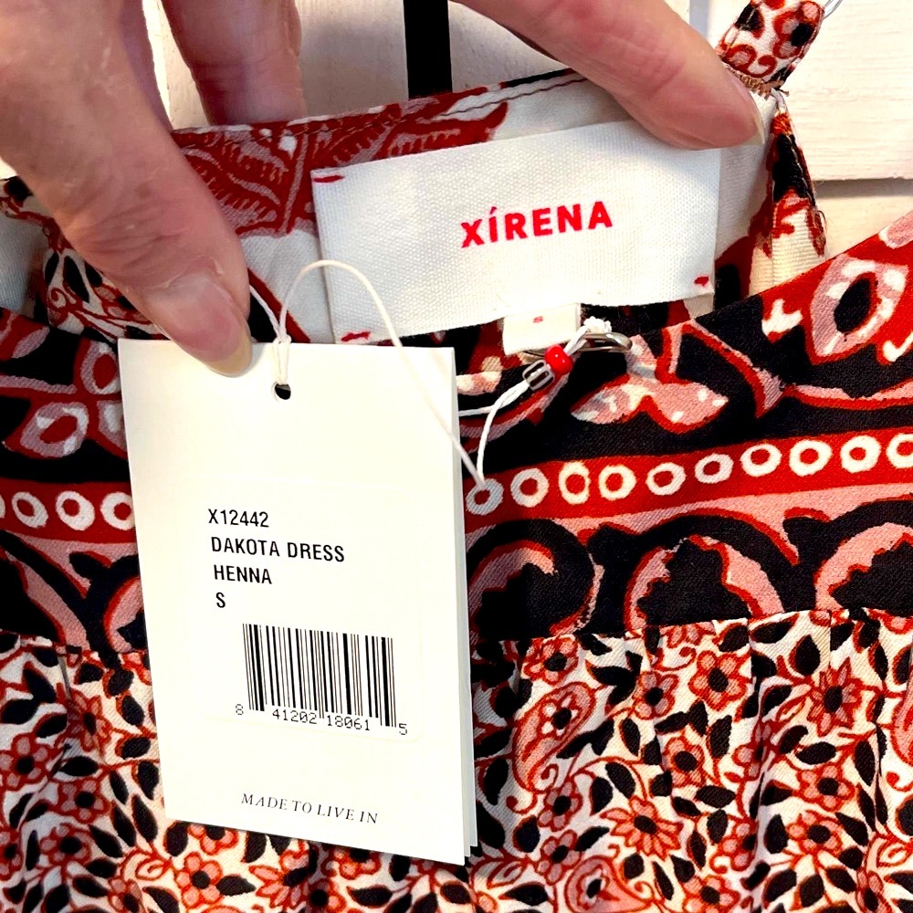 NWT Xirena Dakota Henna Dress Multicolored Sleeveless Pockets SZ Small - Picture 9 of 10